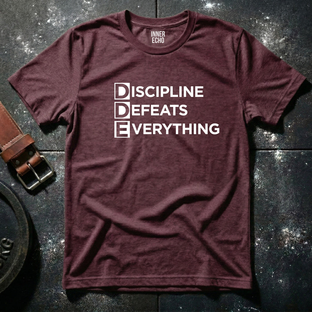 DISCIPLINE DEAFEATS EVERYTHING — T-Shirt