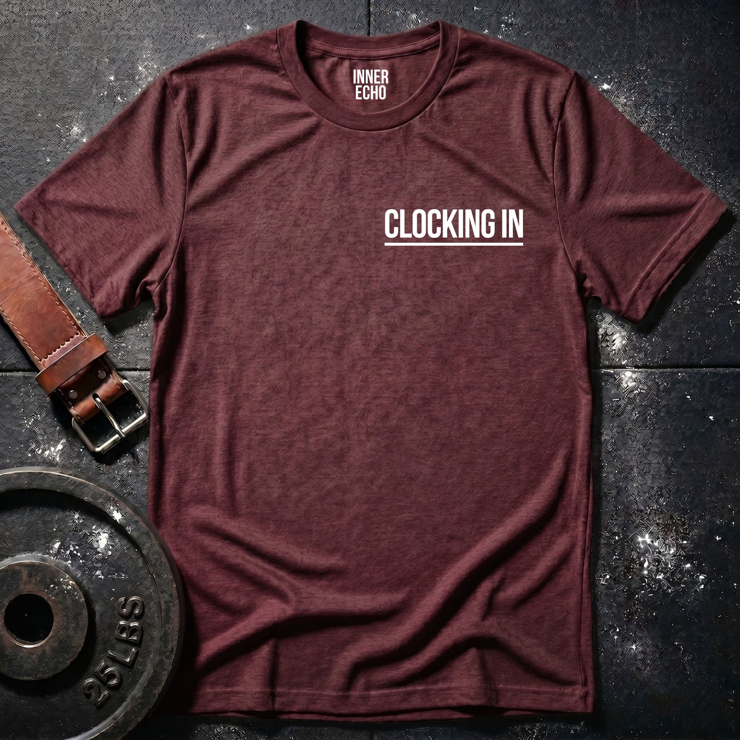 CLOCKING IN Chest Pocket — T-Shirt