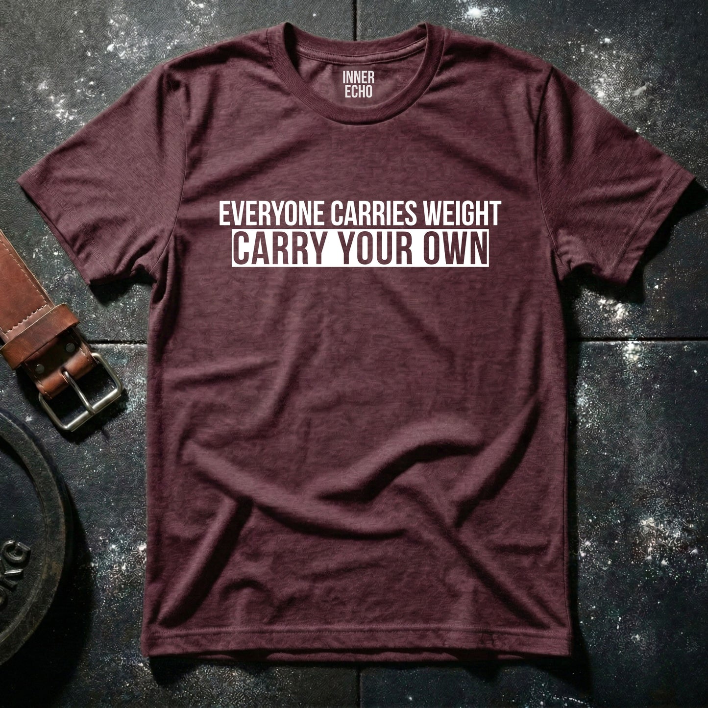 EVERYONE CARRIES WEIGHT Stripe — T-Shirt