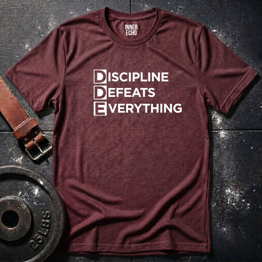 DISCIPLINE DEAFEATS EVERYTHING — Tee