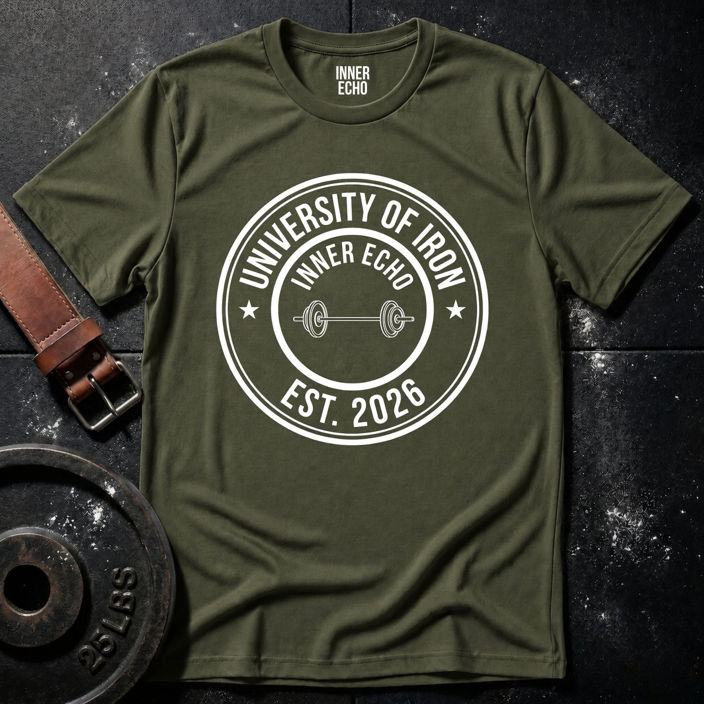 UNIVERSITY OF IRON — Tee