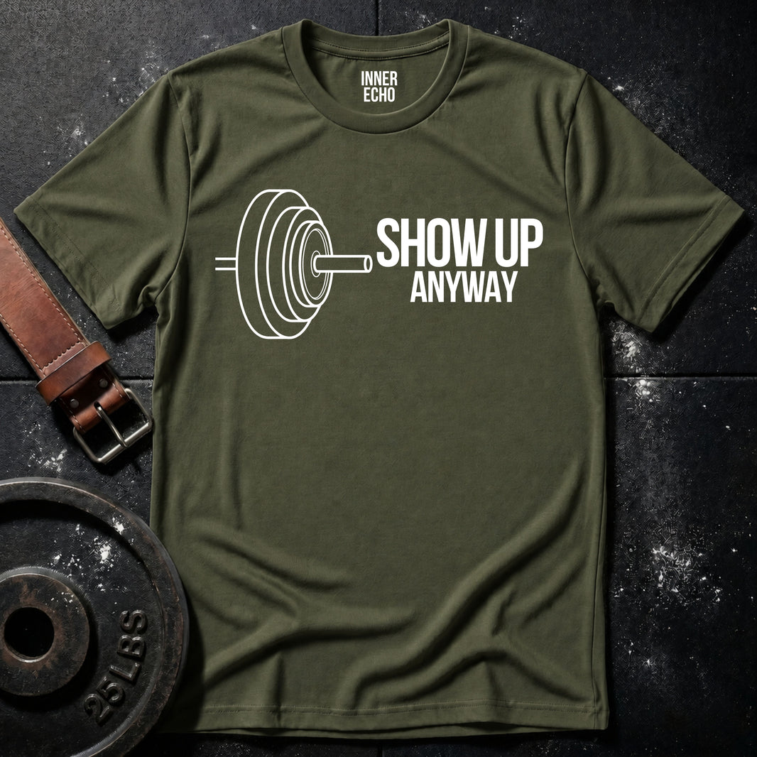 SHOW UP BARBELL — Tee