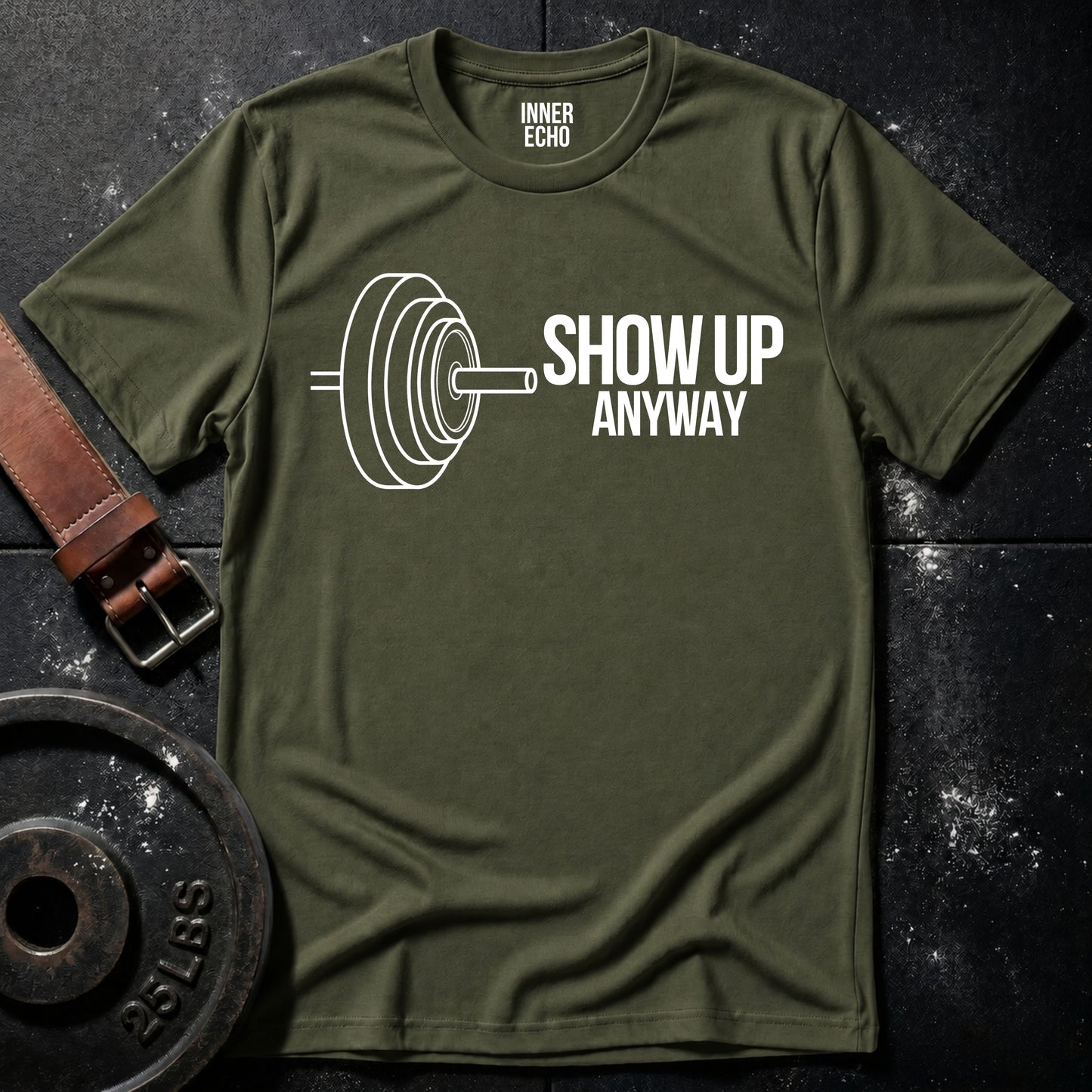 SHOW UP BARBELL — Tee