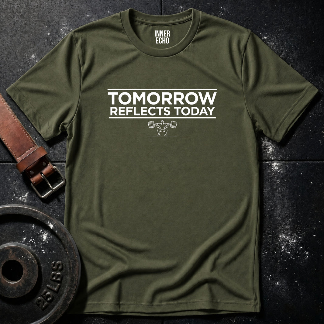 TOMORROW REFLECTS TODAY — Tee