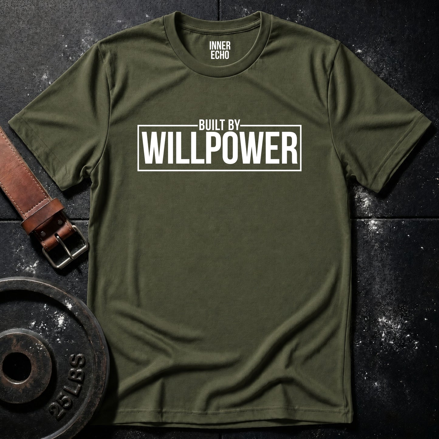 BUILT BY WILLPOWER — Tee