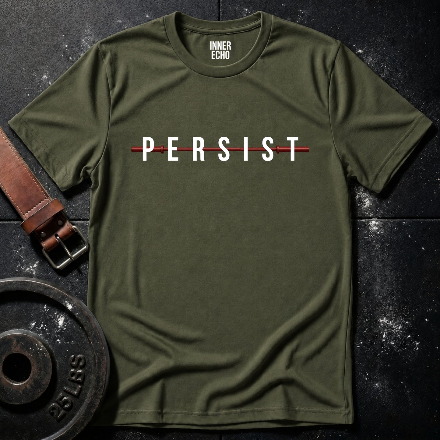 PERSIST Barbell — T-Shirt