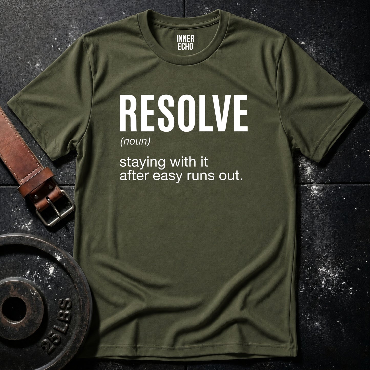 RESOLVE (noun) — Tee