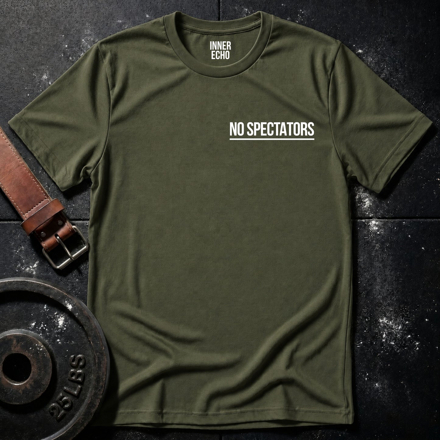 NO SPECTATORS Chest Pocket — Tee