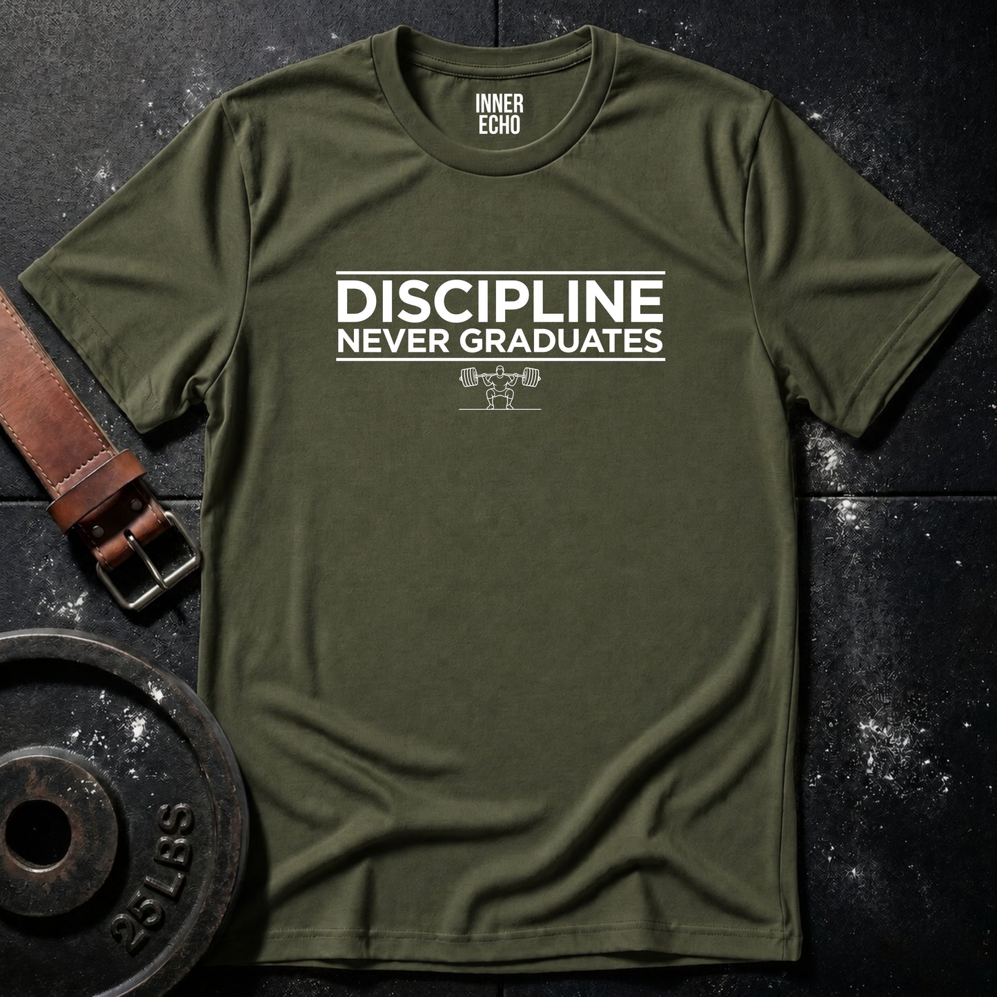 DISCIPLINE NEVER GRADUATES — Tee