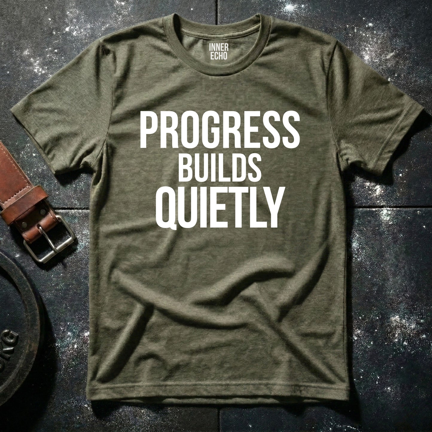 PROGRESS BUILDS QUIETLY — T-Shirt