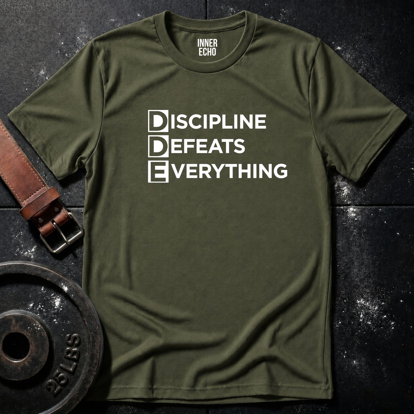 DISCIPLINE DEAFEATS EVERYTHING — Tee