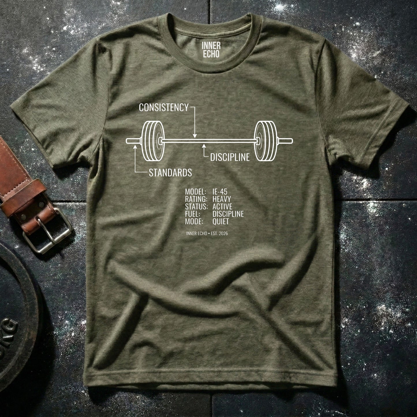 Training Blueprint Barbell — T-Shirt