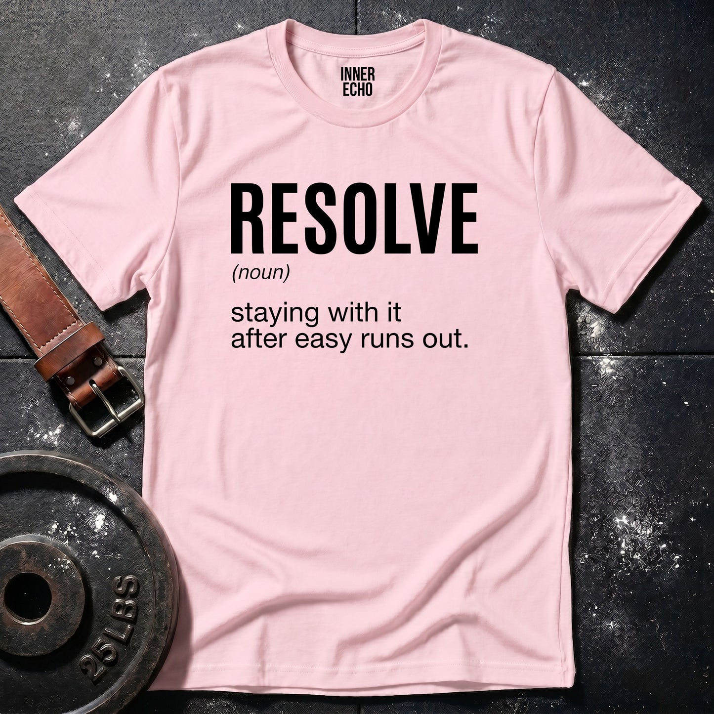 RESOLVE (noun) — Tee