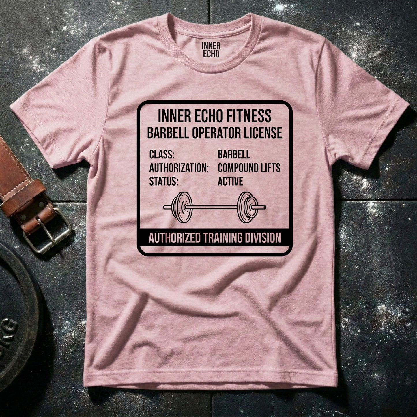 Barbell Operator License — T-Shirt