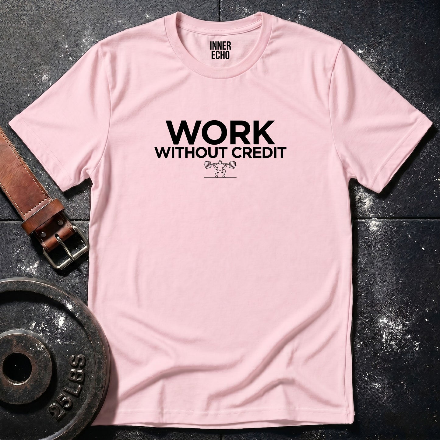 WORK WITHOUT CREDIT — Tee