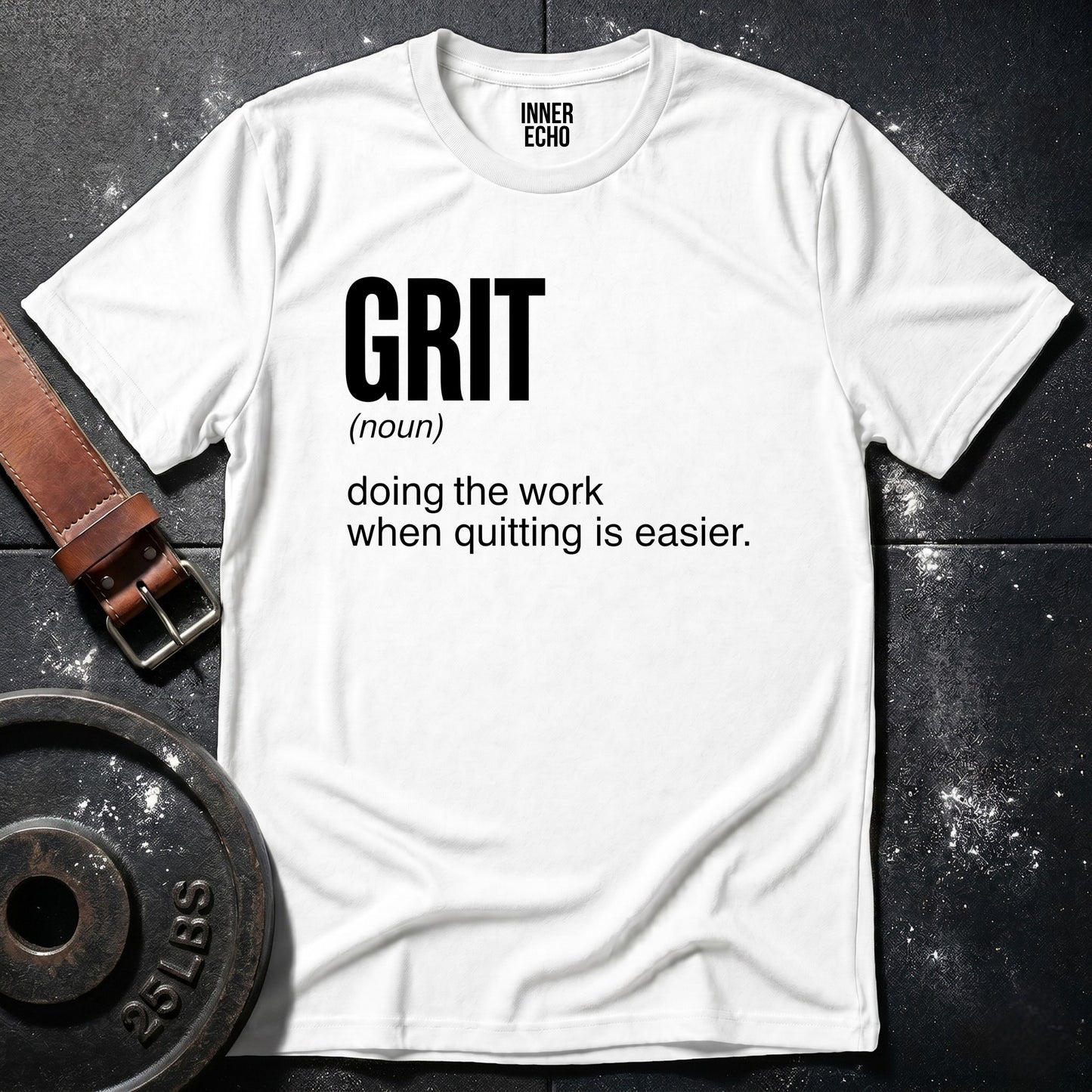 GRIT (noun) — Tee
