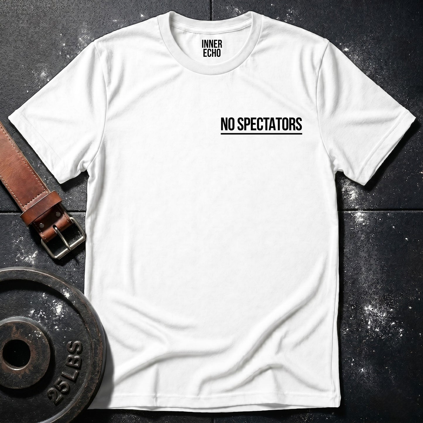 NO SPECTATORS Chest Pocket — Tee