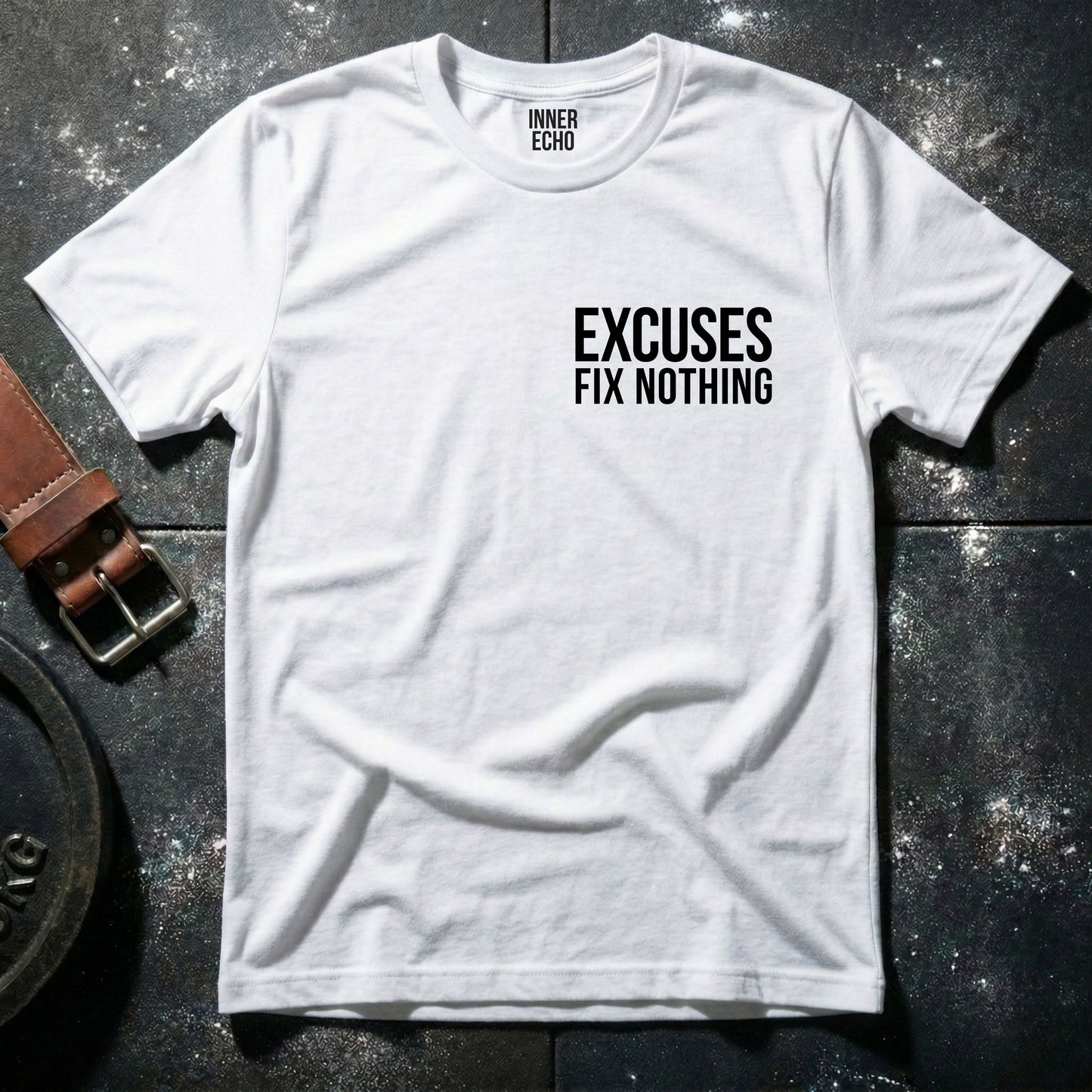 EXCUSES Chest Pocket — T-Shirt