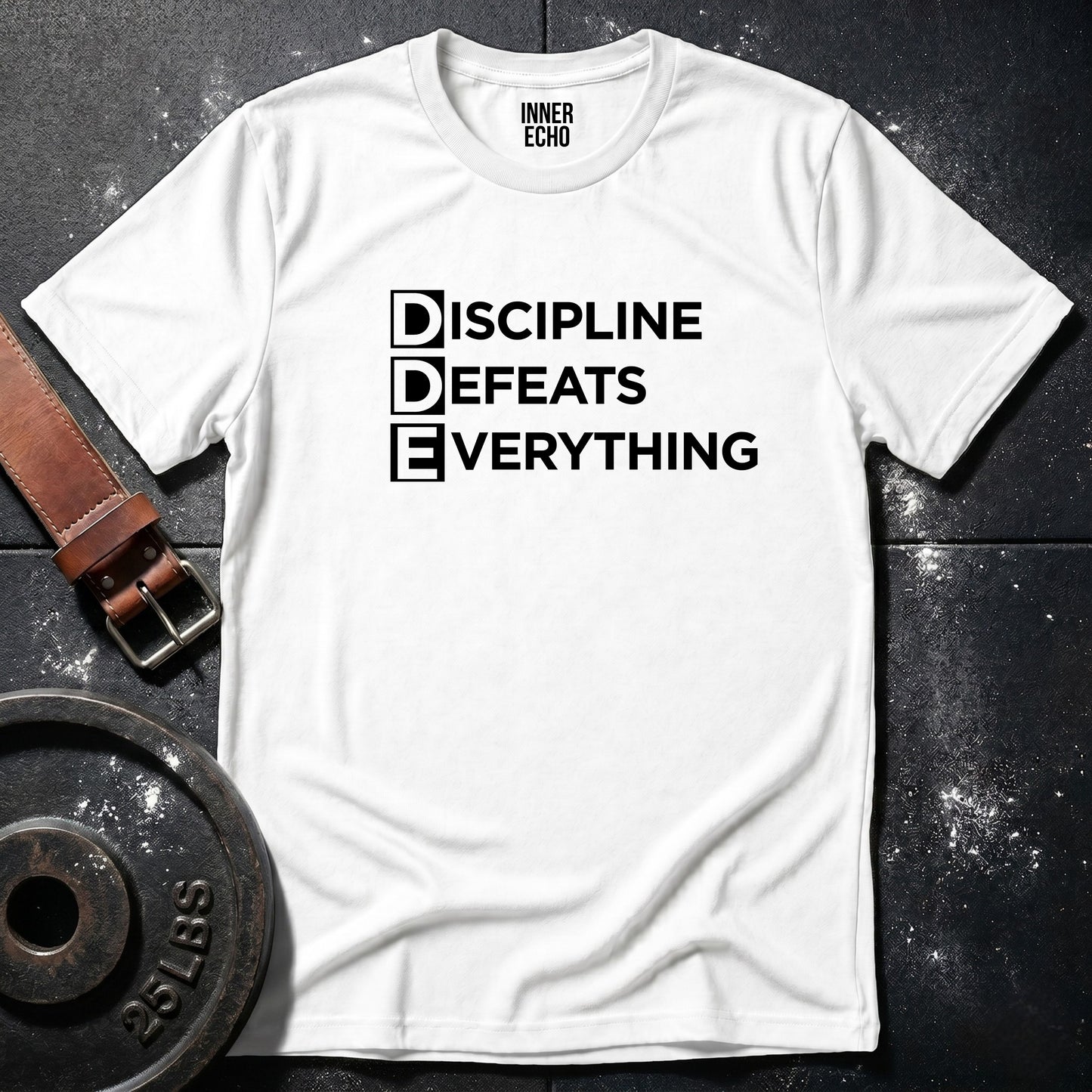 DISCIPLINE DEAFEATS EVERYTHING — Tee